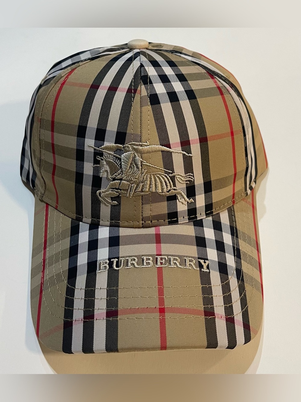 Tan Plaid Burberry Hat
